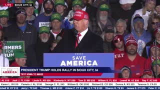 President Donald Trump Rally in Sioux City, Iowa- November 3, 2022