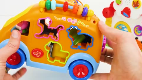 School Bus Learning Toy for Toddlers with Toy House! |Wonder Toys World: Learning Unleashed