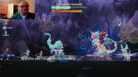 Pokemon Violet Charizard 7 Star Raid using Primarina Build