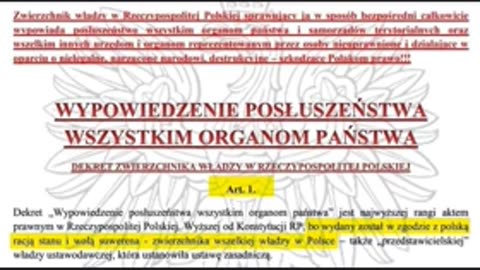 Całość odnosząca się do zajawki Larum "Narodzie Polski"