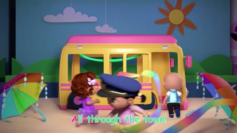 Wheels on the Bus (Cece's Pretend Play Version) | CoComelon Nursery Rhymes & Kids Songs