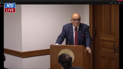 Mayor Rudy Giuliani testifies before Georgia Senate subcommittee Hearing on election issues (Dec 30)