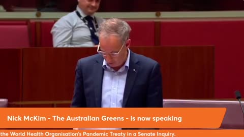 Tasmianian Greens Senator Nick McKim show his total ignorance and distain for the senate