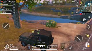 Running After Drop With Wealed Car Pubg game