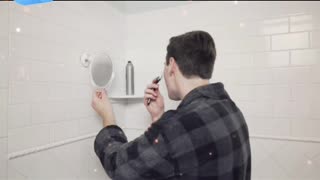 HoneyBull Shower Mirror Fogless for Shaving - with Suction,