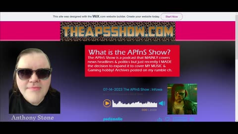 The APfnS Show Podcast By Anthony Stone LIVE ON Rumble