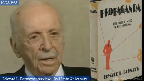 Edward L. Bernays - 1986 Interview: "Ideas were more effective than bullets."