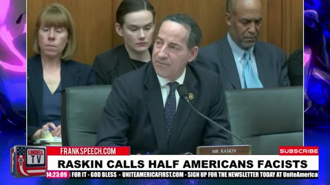 RASKIN CALLS HALF AMERICANS FASCISTS