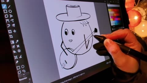 Watch a Tomato Come to Life through Tablet Drawing Timelapse