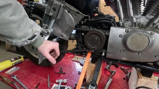 Easy Sportster Main shaft Nut Removal