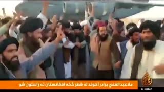 Cheers as Taliban leader Mullah Baradar returns