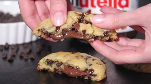 Chocolate Chip Nutella Cookies | How Tasty Channel