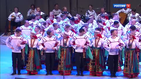 Coro popolare russo intitolato a M.E. Pyatnitsky. Concerto per l'anniversario - prima parte