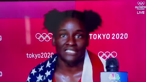 🇺🇸🇺🇸 America’s Tamyra Mensah-Stock won gold at Tokyo in wrestling