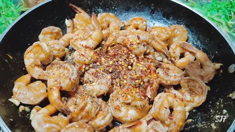 BUTTER GARLIC PRAWNS _ CREAMY AND EASY PRAWNS RECIPE _ SHRIMP RECIPE _ SIMPLE JAS FOOD