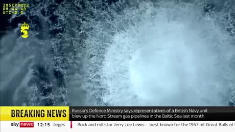 Russia blames 'British Navy' for gas pipeline damage