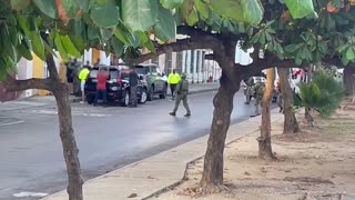 Operativo de la Policía en el Centro e Cartagena