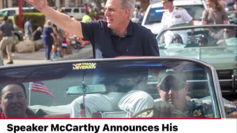 Speaker McCarthy Announces His Retirement from Congress