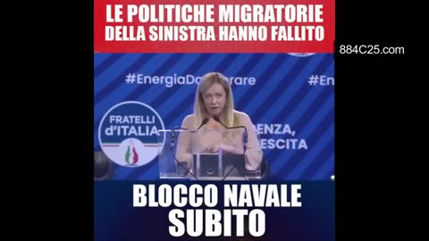 Migranti,quando Lady Aspen Giorgia Meloni passò dal dire:'Blocco Navale Subito!' a:'L'Italia e l'Europa hanno bisogno di immigrazione.' Giorgia Meloni non è una patriota e non fa gli interessi del popolo,ma dei suoi padroni