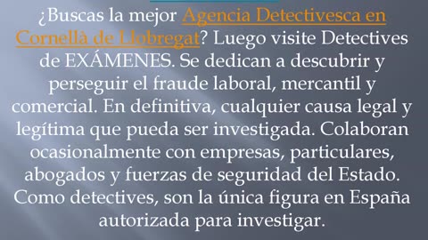 Consigue la mejor Agencia Detectivesca en Cornellà de Llobregat