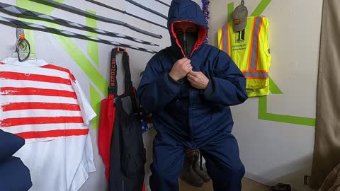 Unboxing ARAMARK order of Cover-alls, Bibs and Rain Gear ON SALE NOW CHEAP