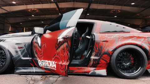 SHIROKAI WIDEBODY MUSTANG VENOM-CARNAGE WRAP _ 4K CINEMATIC _ @CapedCruisaders