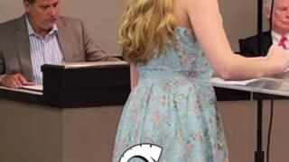 Young girl humiliates and destroys school board over 'hurt feelings'..😁