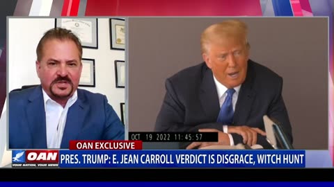 Trump calls verdict in E. Jean Carroll case a "disgrace" and "the greatest witch-hunt of all time".