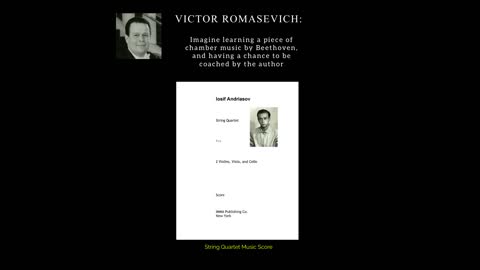 Violinist-Violist Victor Romasevich.
