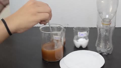 Solid-Solid Separation : Salt and Sand | ThinkTac | Science Experiments