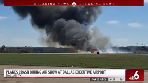 Two Planes Collide in Dallas, Texas during an air show... :(