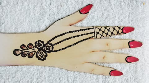 Beautiful Arabic Mehndi Design | Back Hand Simple Mehndi Designs | Sana Designs