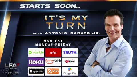 LFA TV LIVE 10.31.22 @9am IT'S MY TURN with Antonio Sabato Jr Feat. GRANT STINCHFIELD