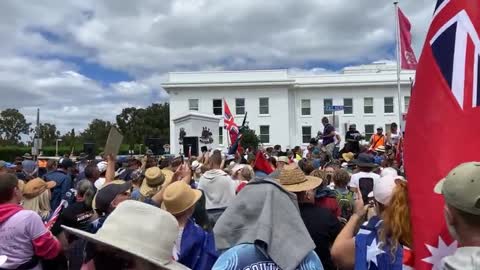 Live: Canberra Old Parliament House March and Protest 05/02/2022 Video 3 of 3