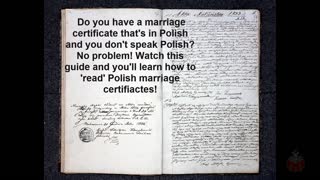 How to get information from a Polish marriage certificate