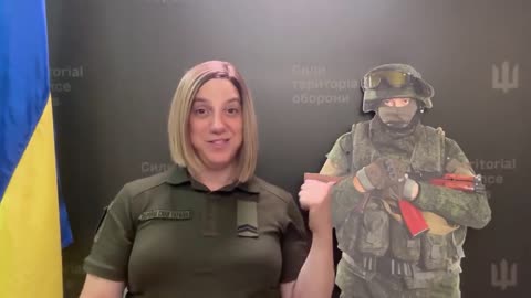 New spokesman for the Ukrainian is an American transgender who argues Russians are not humans