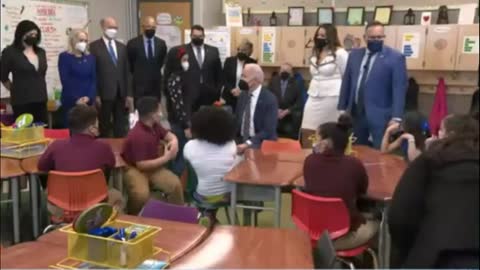 Creepy Uncle Joe Lives Up To His Nickname, Flirts With Elementary School Kids, White House Cuts Feed