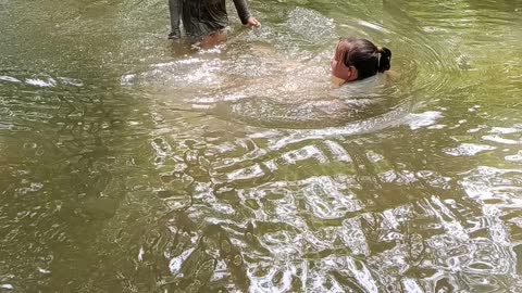 Creek swimming