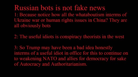 Russian bots is not fake news