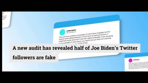 Biden's Fake Twitter Following