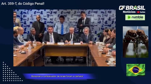 Bolsonaro e o embaixador de Israel foram à câmara dos deputados mostrar atrocidades do Hamas!