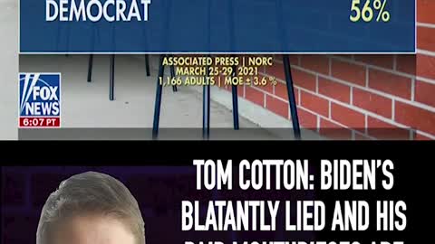 COTTON: BIDEN’S BLATANTLY LIED AND HIS PAID MOUTHPIECES ARE REPEATING HIS LIES ON GA VOTING LAW