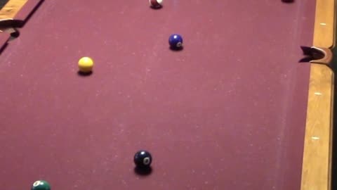 7 BALL BACK TO THE CORNER POCKET!