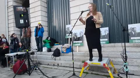 Prof. Dolores Cahill, Irish Freedom Party, Rally, Dublin, 28th November 2020