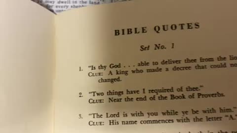 Bible Trivia - Quotes Quiz 1