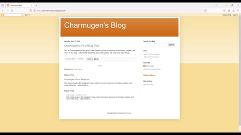 Charmugen has created a Blog