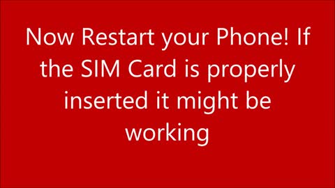 How to fix not working sim card in android phone