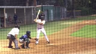 Aaron hitting for SGV Arsenal in 2016