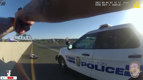 Thornton Police Officer vs. Knife on I-25