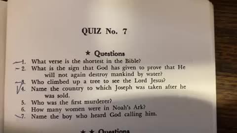 Bible Quiz 7⭐️